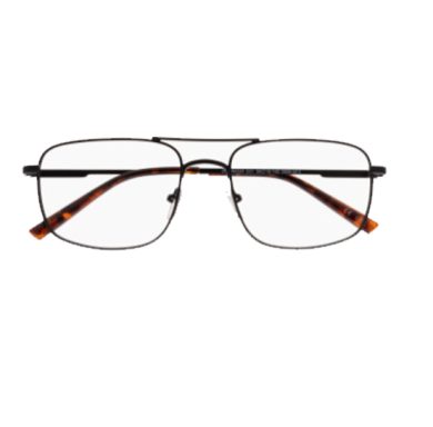 Lunettes Pilote rectangle noire