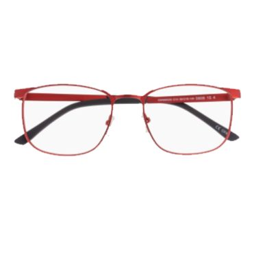 Lunettes rouge métal pour homme