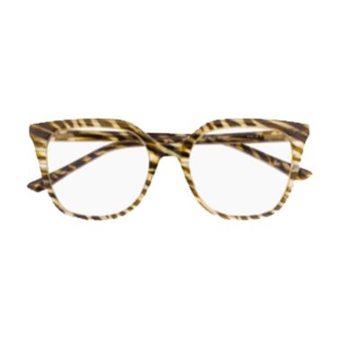 Lunettes carrées écaille zébrée pour femme, 100 % Santé
