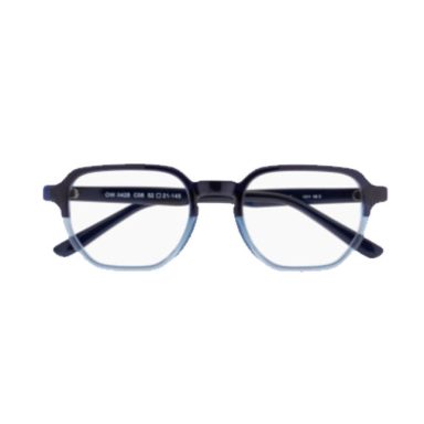 Monture homme rectangle dégradé bleu nuit/azur – 100 % Santé
