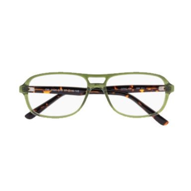Monture homme pilote vert olive – 100 % Santé

