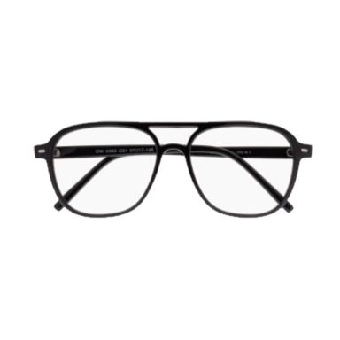 Monture homme aviateur noire fine – 100 % Santé

