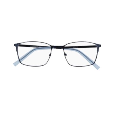 Monture bleue rectangle homme