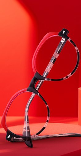 lunettes rouge